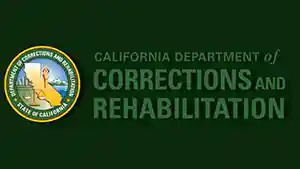 California Dept of Corrections and Rehabilitation Seal on green background.